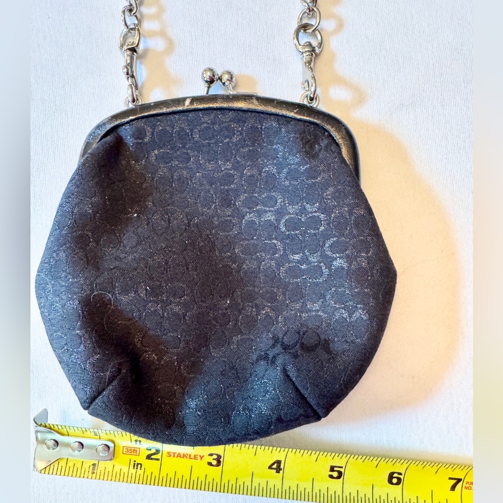 Coach Black Mini Bag with Kiss-Lock Clasp